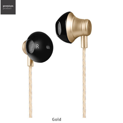 

HOCO Metallic Universal Earphones with Mic Wired Headset 35mm Jack with Remote for Apple iPhone Samsung Xiaomi Earbuds in-Ear
