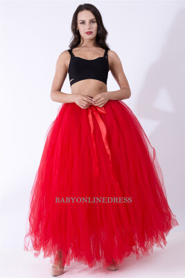 

High Quality 3 Layers 100cm Summer Long Tulle Skirt Fashion Pleated TUTU Skirts Womens Lolita Petticoat Bridesmaids