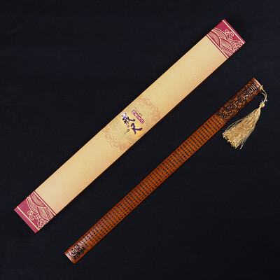 

Weilong ring feet wooden disciples rules hand home method bamboo carving ring ruler whip gift box Chinese style featured gifts to send teachers to send children gifts disciples