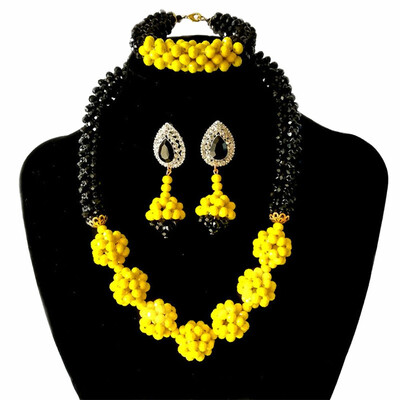 

Wedding African Beads Jewelry Set Handmade Red Imitation Coral Fashion Women Necklace Nigerian Bridal Beads Costume Jewelry Sets