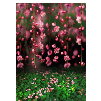 

Flower Curtain Photo Backdrop 57FT Vinyl Fabric Cloth Digital Printing Photo Background s-964