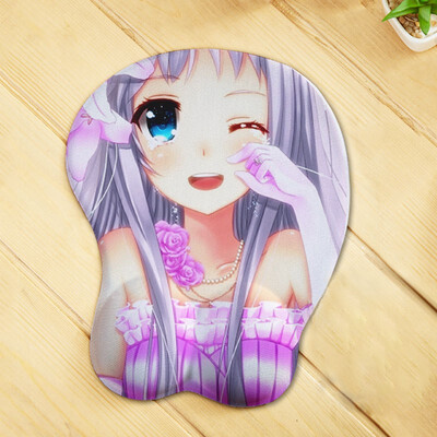 

3D Mouse Pad Fashion Wrist Rest Mousepad Anime Funny Adult Sexy Soft Silica Gel Breast Mouse Mat for Computer Mouse