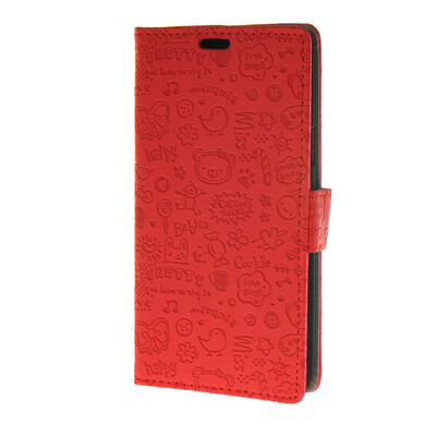 

MOONCASE Magic Girl lovely Flip Pouch Card Holster PU Leather Wallet чехол для Samsung Galaxy J5 Red