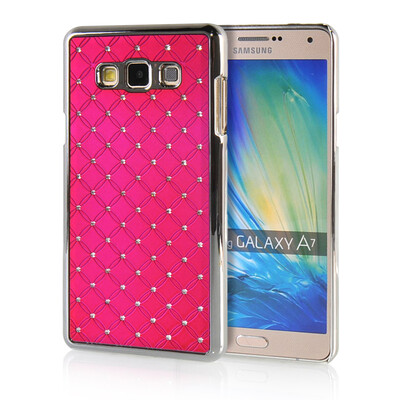 

MOONCASE Hard Chrome Plated Star Bling Back ЧЕХОЛ ДЛЯ Samsung Galaxy A7 Hot pink