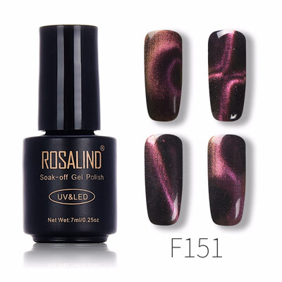 

ROSALIND Gel 1S New Arrival 3D Magnetic Cat Eye Nail Gel Varnish Soak Off UV Glitter Manicure Gel Polish Long-lasting Nail Art