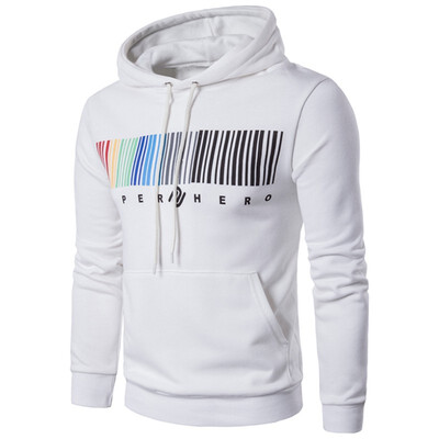 

Fashion Mens Casual Tops Print Pullover Sweaters Pockets Drawstring Hoodies