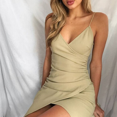 

Sexy irregularities open fork dresses&deep V dresses