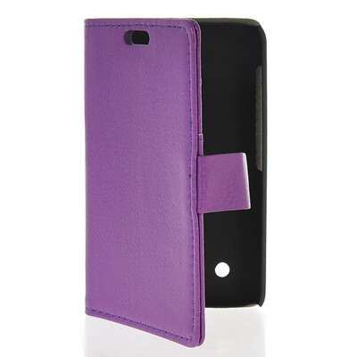 

MOONCASE Slim Leather Side Flip Wallet Card Slot Pouch Stand Back чехол для Nokia Lumia 530 Purple