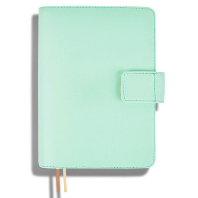

kinbor hand book A6 leather hand notes memo diary this book mint milk frozen DTB6127