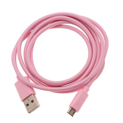 

Data Cable charger USB for Android system phone Flat Pink 15m Great