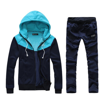 

Zogaa Korean Mens Suit Sports Add Wool Sports Thick Casual