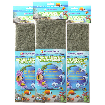 

Natural COLOR Fish tank filter Biochemical cotton water purification in addition to nitrite biochemical cotton to reduce toxins 32 * 12 * 2cm