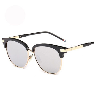 

FEIDU Vintage Semi-Rimless Sunglasses Women Men Brand Designer Fashion Cat Eye Sun Glasses Multicolour Oculos De Sol Feminino