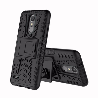 

Goowiiz Phone Case For LG Aristo 2K8 2018 USX210LG Tribute DynastyZone 4 Tire Texture Rugged Protection