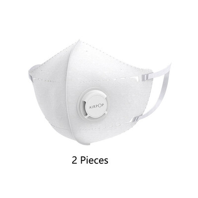 

2PCS Xiaomi Mijia Airpop Portable Wear PM25 Anti-haze Mask Adjustable ear hanging Comfortable For xiaomi smart home