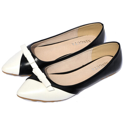 

Fashion bow point toe flat shoes women ballet flats women