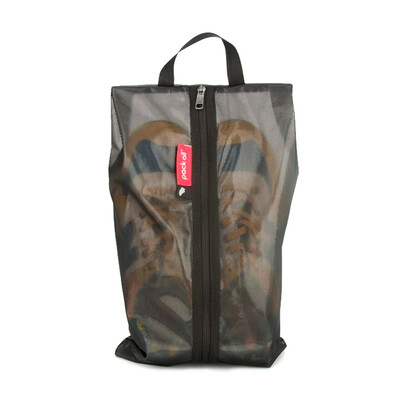 

Pack all composite mesh cloth bag travel portable shoe storage bag finishing bag portable shoes bag waterproof shoe cover black