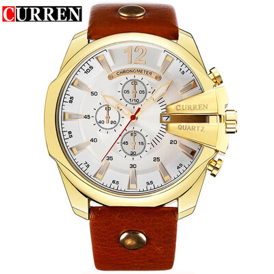 

Mens Watch CURREN 2016 Mens Watches Top Brand Luxury Mens Watch Quartz Watches Gold Mens Watch Mens Watch 8176