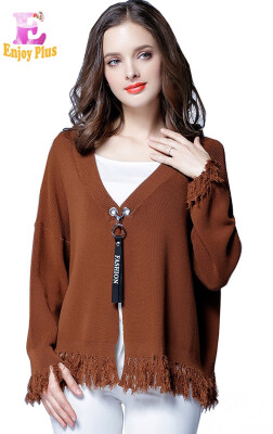 

XL XXL 3XL 4XL 5XL plus size knitted elegant autumn 2018 sweater cardigan women big size long sleeve black loose winter female