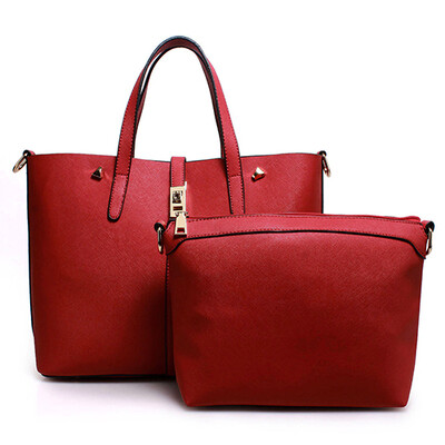 

Мотовило 2 шт бренд женщин сумки PU кожаная сумка дамы моды случайные сумка сумка большая емкость композитного болса feminina