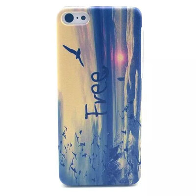 

красочный цветок девочек схеме транспарентных мультфильм мити кожу обратно орешек покрытия перегрузки для Apple iPhone 5 4.0 "