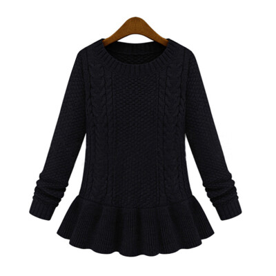 

Women Slim Twist Pullover Bottoming shirt Knitwear Sweater Winter Top Jumper
