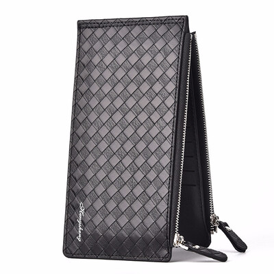 

Korean multi card wallet male long large capacity thin double zipper mens wallet wallet bag