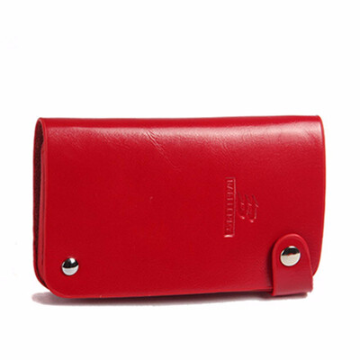

Women Card Holders Long Women Korean Ultra-thin Vertical Leather Wallet