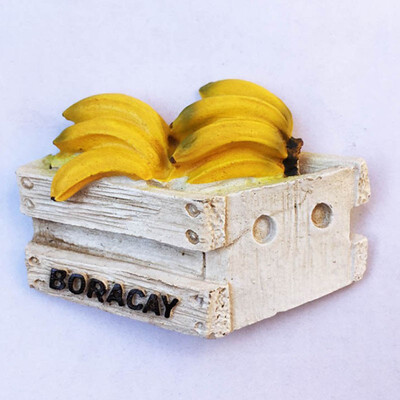 

1Pcs Kawaii NEW Philippine Boracay Fridge Magnets 3D Resin Hand-painted Banana Travel Tourism Souvenirs