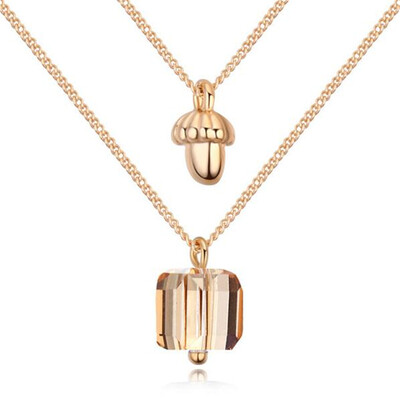 

High Quality Crystals From Swa Elements Cube Pendant Necklace For ValentineS Day Gift Of Love 23070