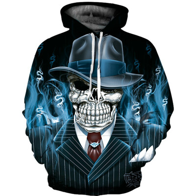 

QL-591 Mens Hoodie 3D Printed Women Pullover Sweater
