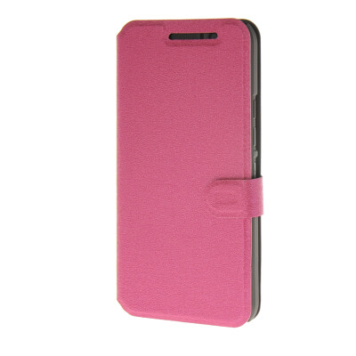 

MOONCASE Ultra thin matte surface Leather Wallet Flip Card Slot Holster Pouch Stand Back чехол для HTC One M9 Hot pink