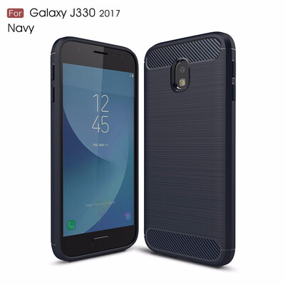 

For Samsung Galaxy J330 2017 EU Carbon Fiber Phone Cases Soft TPU Anti-Knock Cover For Samsung Galaxy J330 2017 EU Case