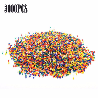 

3000pcs Soft Crystal Water Beads Colorful Paintball Bullets for Water Toy Pearl Shaped Soil Mud Grow Magic Jelly Ballsmulticolor