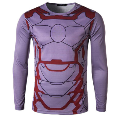 

Zogaa New Mens T-shirt Printing Dry Long Sleeve Casual