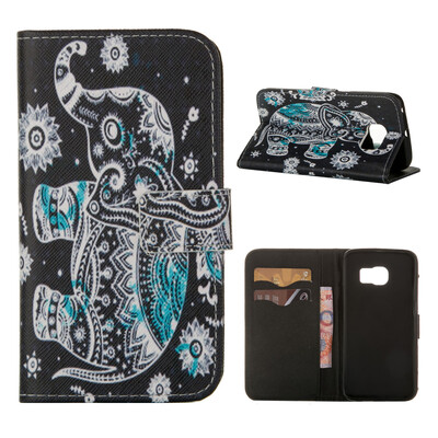 

MOONCASE ЧЕХОЛ ДЛЯ Samsung Galaxy S6 Edge Flip PU Leather Fold Wallet Card Slot Kickstand Back [Pattern series] /a15