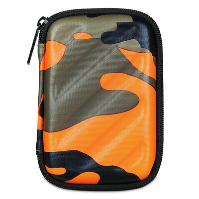 

BUBM EHD hard shell mobile hard disk package wrestling waterproof and dustproof Seagate Toshiba West 2.5-inch shockproof hard disk box digital accessories storage package camouflage blue trumpet
