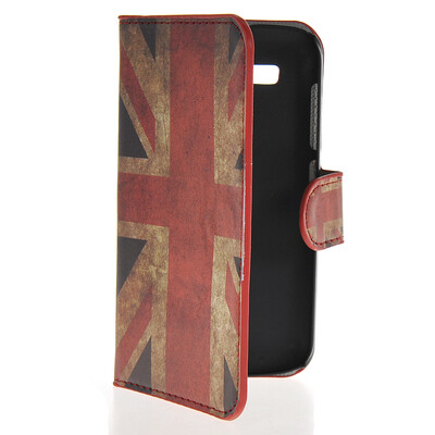 

MOONCASE UK British Flag Leather Side Flip Wallet Card Slot Stand Pouch Case Cover for Huawei Ascend Y520