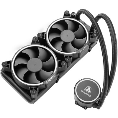 

Xingu Segotep ice cool 240 luminous water cooled CPU radiator white light fan integrated 240 cold row 8 motor multi-platform buckle 5 years warranty service