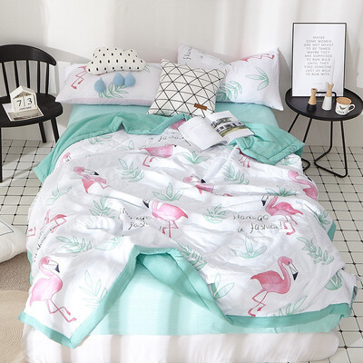 

Hot Style 2018 New Washing Cotton Print Summer By Imitation Of 100 Cotton Air Conditioning By Plain Color Summer Cool Quilt