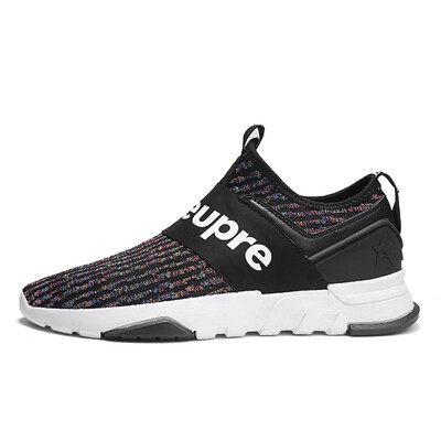 

Men Spring Trendy Shoes Male Korean Version breathable Slip-on Comfort Leisure Fly weaving Soft Flats Walking Footwear