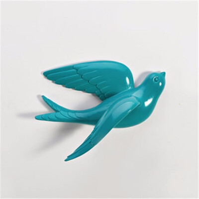 

European multicolor resin bird wall stickers decoration ornament creative wall hangings home sofa TV background walldecoration