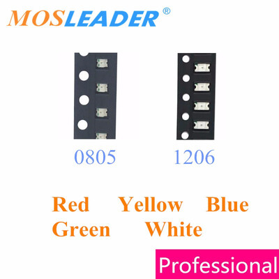 

Mosleader SMD LED lights 0805 1206 3000PCS Red Yellow Blue Green Emerald White 2012 3216 Common led