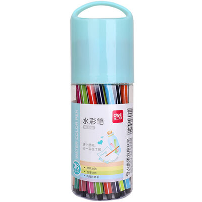 

Deli 6955 wish bottle series watercolor pen mixed 36 color tube lovely cup shape
