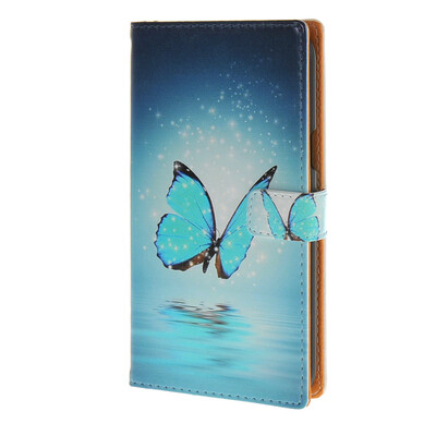 

MOONCASE ЧЕХОЛ ДЛЯ Samsung Galaxy J5 Blue Leather Flip Wallet Card Holder with Kickstand Back A03