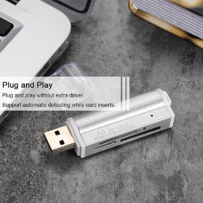 

All in One Card Reader USB 20 Mini Portable For SDSDTFMS DuoMicro MSM2Ms Pro Duo