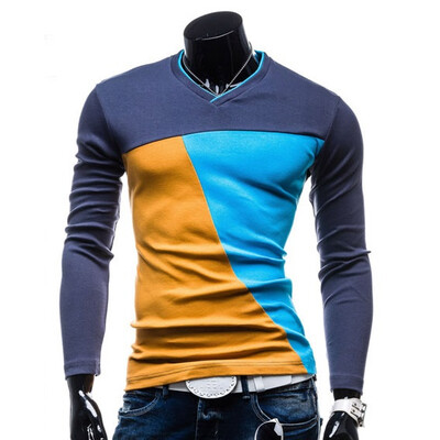 

Zogaa New Men's POLO Shirt Fashion Slim Dot Long Sleeve