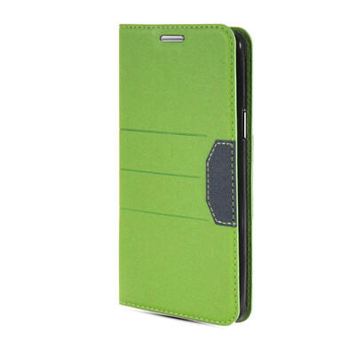 

MOONCASE Leather Side Flip Wallet Card Slot Pouch Stand Slim Back Case Cover for Samsung Galaxy A7 Green