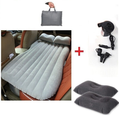 

Car Inflatable Air Mattress Camping Swimming Unversal Travel Rear Seat Bed Auto Sleep Airbed Car Covers Kamp Black Beige