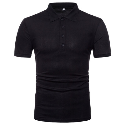

Summer Fashion New Mens Print Short-sleeved Polo T-shirt